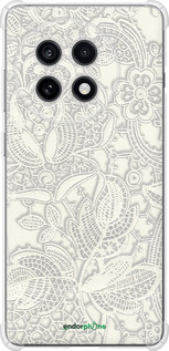 Силикон с усиленными углами чехол Белое кружево для OnePlus Ace 5 - 4383sp-4087 изображение 