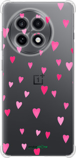 Силикон с усиленными углами чехол Сердечки 2 для OnePlus Ace 5 - 4763sp-4087 изображение 