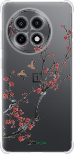Силикон с усиленными углами чехол Сакура v2 для OnePlus Ace 5 - 5538sp-4087 изображение 