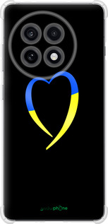 Силикон с усиленными углами чехол Жёлто-голубое сердце для OnePlus Ace 5 - 885sp-4087 изображение 