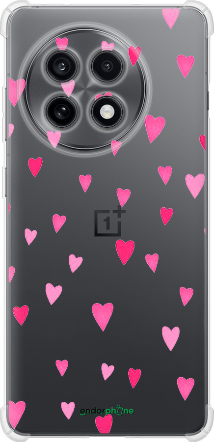 Силикон с усиленными углами чехол Сердечки 2 для OnePlus Ace 5 - 4763sp-4087 изображение 