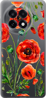 Силиконовый чехол Нарисованные маки для OnePlus Ace 5 - 4278u-4087 изображение 