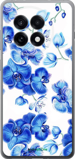 Силиконовый чехол Голубые орхидеи для OnePlus Ace 5 Pro - 4406u-3934 изображение 