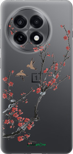 Силиконовый чехол Сакура v2 для OnePlus 13R 5G - 5538u-3922 изображение 