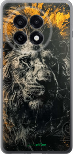 Силиконовый чехол Лев в золотых красках для OnePlus 13R 5G - 6155u-3922 изображение 