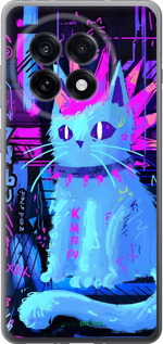 Силиконовый чехол Кот панк для OnePlus Ace 5 Pro - 6311u-3934 изображение 