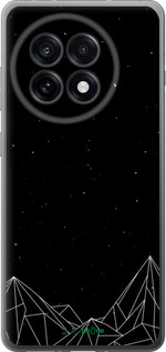 Силиконовый чехол Черно белые абстрактные горы для OnePlus Ace 5 - 6437u-4087 изображение 