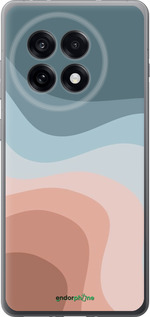 Силиконовый чехол С синими и розовыми волнами в стиле ретро для OnePlus Ace 5 - 6532u-4087 изображение 
