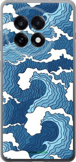 Силиконовый чехол Абстрактный рисунок морских волн для OnePlus Ace 5 Pro - 6538u-3934 изображение 