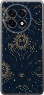 Силиконовый чехол Celestial Harmony: Sun & Moon Gold Mystic Pattern для OnePlus Ace 5 Pro - 6778u-3934 изображение 