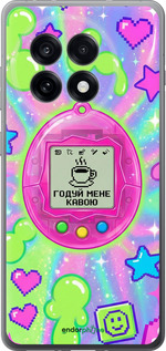 Силиконовый чехол Y2K Aesthetic Retro Pet: Годуй мене кавою для OnePlus 13R 5G - 6784u-3922 изображение 