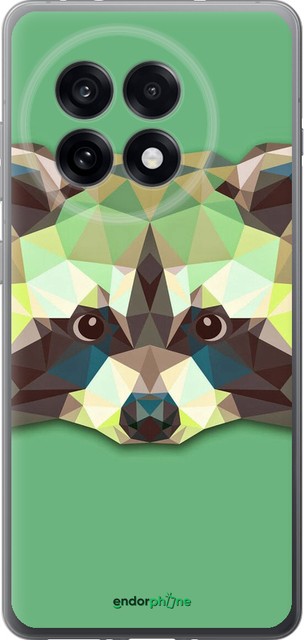 Силиконовый чехол Енот для OnePlus Ace 5 Pro - 1217u-3934 изображение 