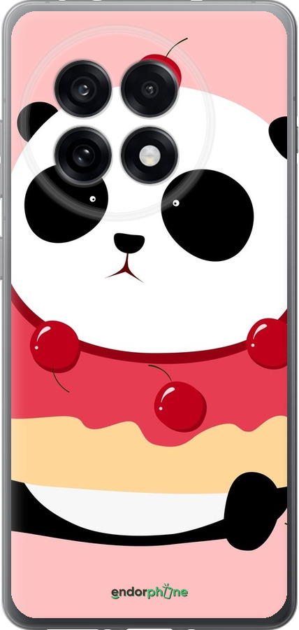 Силиконовый чехол Панда с пончиком для OnePlus 13R 5G - 3991u-3922 изображение 