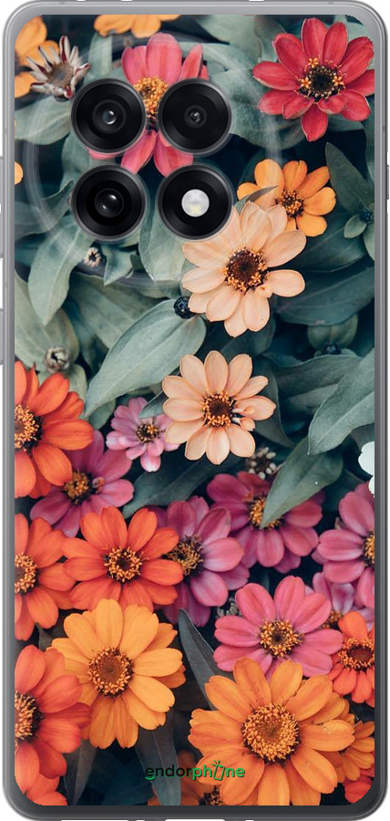 Силіконовий чехол Beauty flowers для OnePlus Ace 5 Pro - 4050u-3934 изображение 