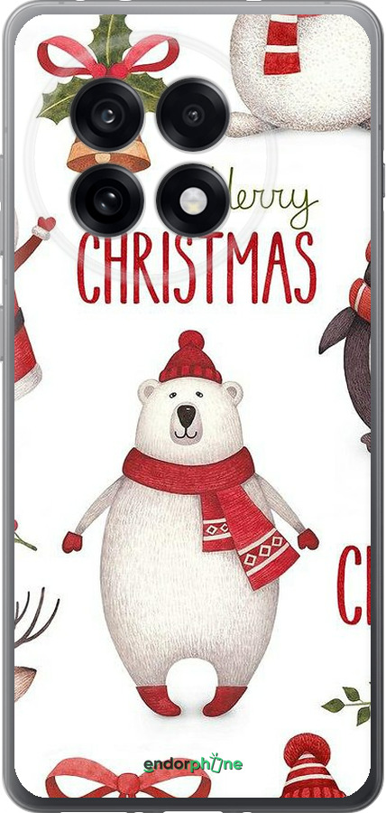Силиконовый чехол Merry Christmas для OnePlus 13R 5G - 4106u-3922 изображение 