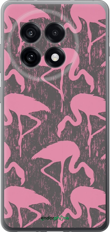 Силиконовый чехол Vintage-Flamingos для OnePlus Ace 5 Pro - 4171u-3934 изображение 