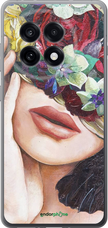 Силиконовый чехол Head Flower для OnePlus Ace 5 Pro - 4460u-3934 изображение 