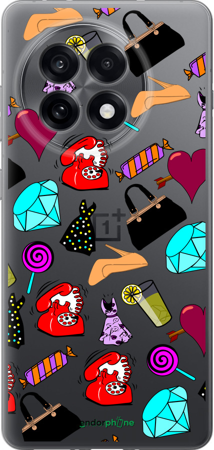 Силиконовый чехол stickers для OnePlus Ace 5 - 4757u-4087 изображение 