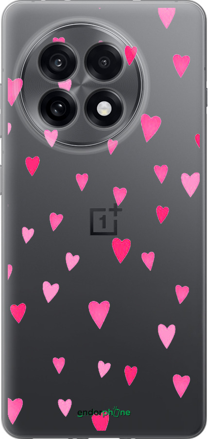 Силиконовый чехол Сердечки 2 для OnePlus Ace 5 - 4763u-4087 изображение 