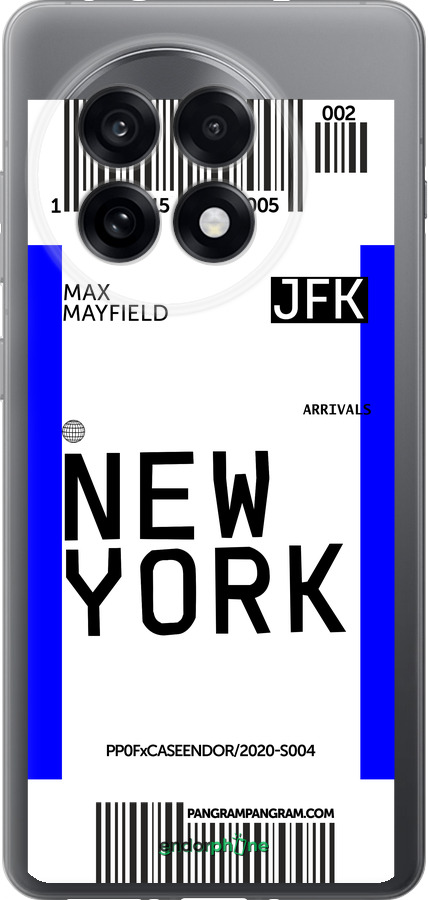 Силиконовый чехол New York для OnePlus Ace 5 Pro - 4861u-3934 изображение 