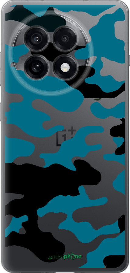 Силіконовий чехол Камуфляж прозорий фон для OnePlus Ace 5 Pro - 4877u-3934 изображение 