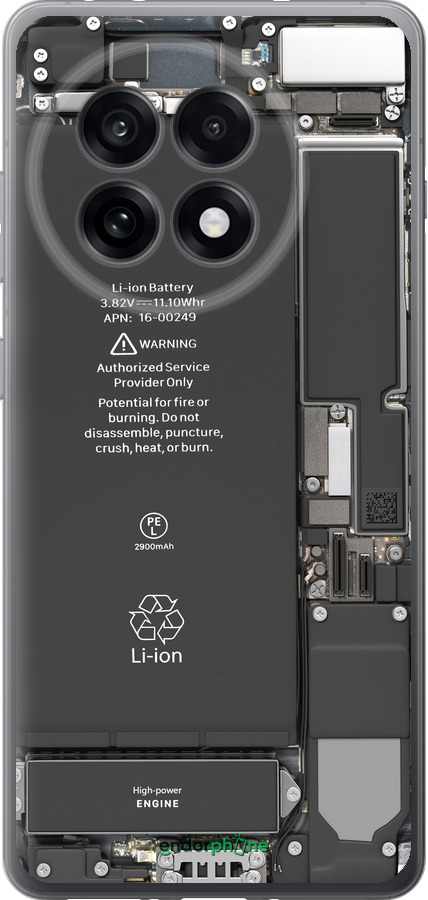 Силиконовый чехол Детали смартфона для OnePlus Ace 5 Pro - 5487u-3934 изображение 
