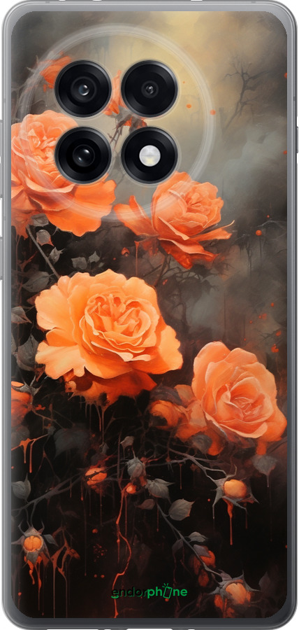 Силіконовий чехол Оранжеві троянди для OnePlus 13R 5G - 5944u-3922 изображение 