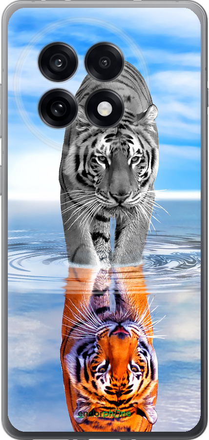 Силиконовый чехол Тигр для OnePlus Ace 5 - 6016u-4087 изображение 