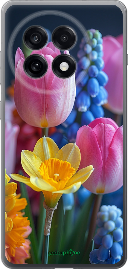 Силиконовый чехол Весенние цветы для OnePlus 13R 5G - 6058u-3922 изображение 