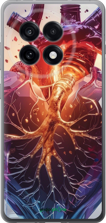 Силіконовий чехол Crystal Heart для OnePlus Ace 5 Pro - 6070u-3934 изображение 
