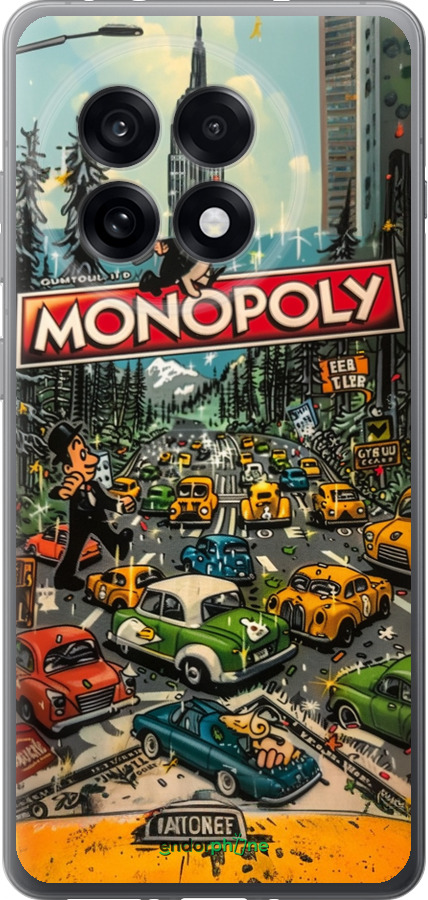 Силіконовий чехол Міський драйв Monopoly для OnePlus 13R 5G - 6088u-3922 изображение 