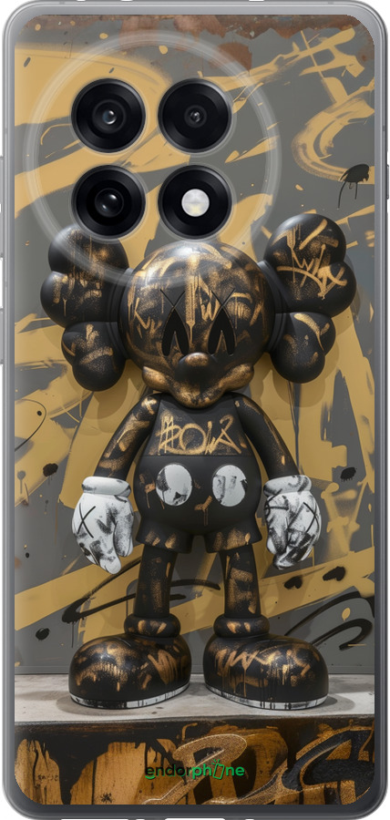 Силіконовий чехол Bronze kaws для OnePlus Ace 5 Pro - 6097u-3934 изображение 