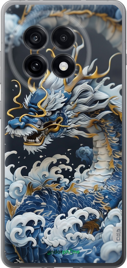 Силиконовый чехол Водяной дракон для OnePlus Ace 5 - 6113u-4087 изображение 