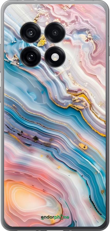 Силиконовый чехол Мрамор красивый для OnePlus Ace 5 Pro - 6376u-3934 изображение 