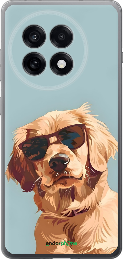 Силиконовый чехол Пес в очках для OnePlus 13R 5G - 6381u-3922 изображение 
