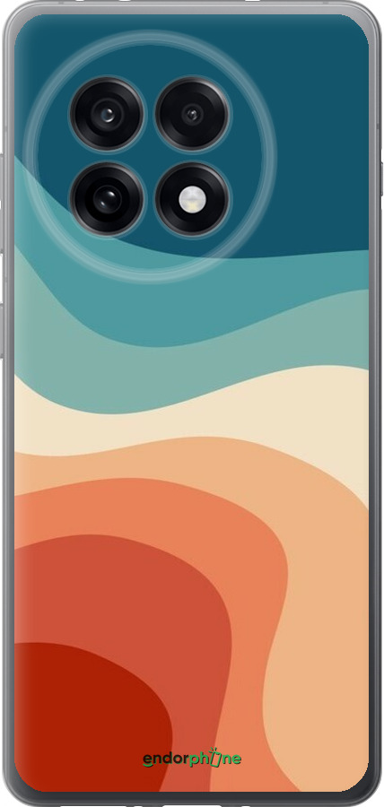 Силиконовый чехол В стиле ретро с волнами для OnePlus Ace 5 Pro - 6531u-3934 изображение 