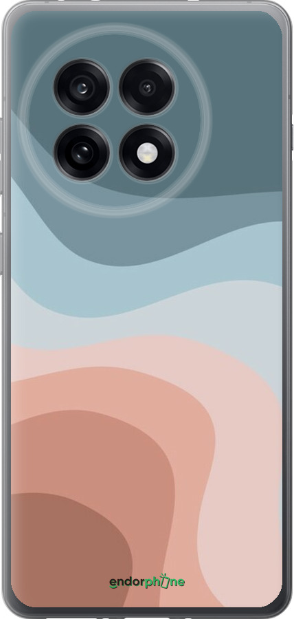 Силиконовый чехол С синими и розовыми волнами в стиле ретро для OnePlus Ace 5 - 6532u-4087 изображение 
