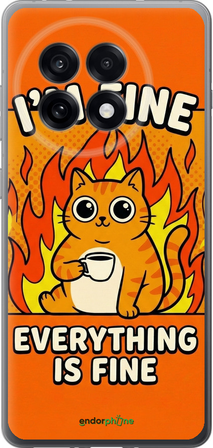 Силиконовый чехол Funny Cat для OnePlus 13R 5G - 6786u-3922 изображение 