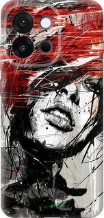 Силиконовый чехол Лицо девушки для OnePlus 13T 5G / 13S 5G - 1162u-4026 изображение 