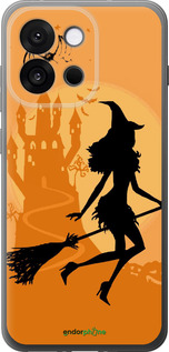 Силиконовый чехол Ведьма на метле для OnePlus 13T 5G / 13S 5G - 1184u-4026 изображение 