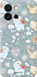 Силіконовий чехол Кошенята v3 для OnePlus 13T 5G / 13S 5G - 1223u-4026 изображение 