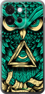 Силиконовый чехол Сова Арт-тату для OnePlus 13T 5G / 13S 5G - 3971u-4026 изображение 