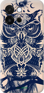 Силиконовый чехол Узорчатая сова для OnePlus 13T 5G / 13S 5G - 4000u-4026 изображение 