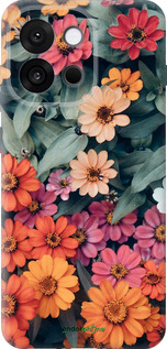 Силиконовый чехол Beauty flowers для OnePlus 13T 5G / 13S 5G - 4050u-4026 изображение 