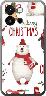 Силиконовый чехол Merry Christmas для OnePlus 13T 5G / 13S 5G - 4106u-4026 изображение 