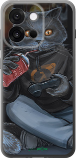 Силиконовый чехол gamer cat для OnePlus 13T 5G / 13S 5G - 4140u-4026 изображение 