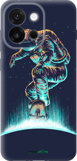 Силиконовый чехол Космонавт на скейтборде для OnePlus 13T 5G / 13S 5G - 4145u-4026 изображение 