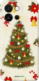 Силиконовый чехол Новогодняя елка для OnePlus 13T 5G / 13S 5G - 4198u-4026 изображение 
