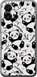 Силиконовый чехол Панды для OnePlus 13T 5G / 13S 5G - 4318u-4026 изображение 