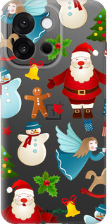 Силиконовый чехол Новогодний 1 для OnePlus 13T 5G / 13S 5G - 4614u-4026 изображение 